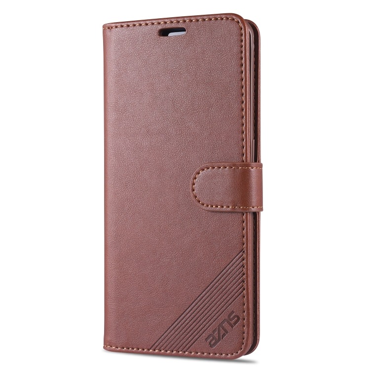 For OPPO K1 AZNS Sheepskin Texture Horizontal Flip Leather Case with Holder & Card Slots & Wallet(Brown) - 1
