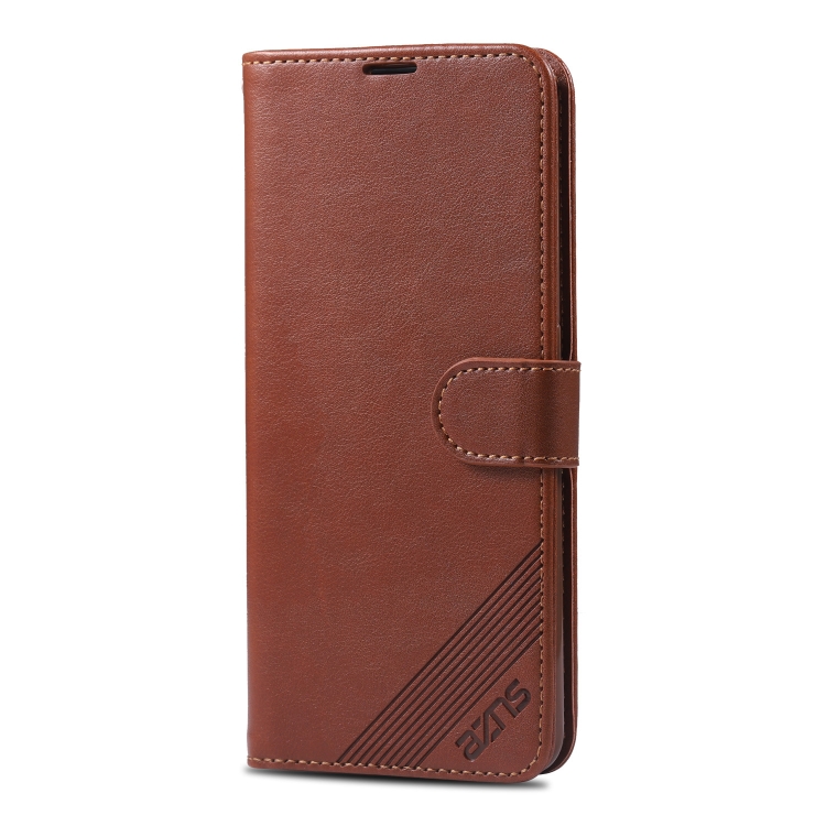 For OPPO K3 / Realme X AZNS Sheepskin Texture Horizontal Flip Leather Case with Holder & Card Slots & Wallet(Brown) - 1