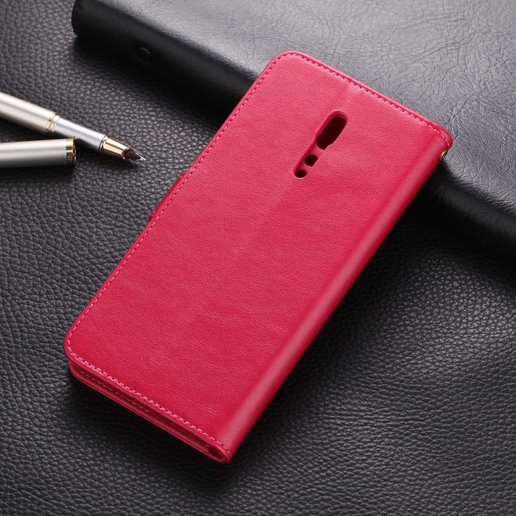 For OPPO Reno Z AZNS Sheepskin Texture Horizontal Flip Leather Case with Holder & Card Slots & Wallet(Red) - 2