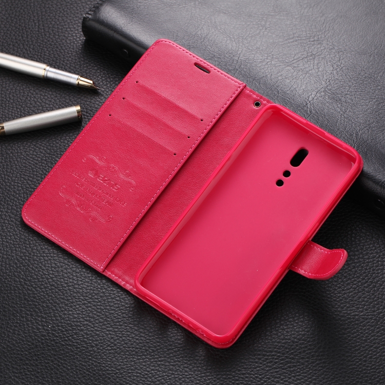 For OPPO Reno Z AZNS Sheepskin Texture Horizontal Flip Leather Case with Holder & Card Slots & Wallet(Red) - 5