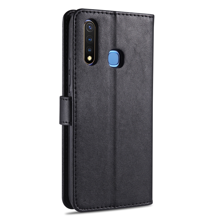 For Vivo Y5s / U3 / Y19 AZNS Sheepskin Texture Horizontal Flip Leather Case with Holder & Card Slots & Wallet(Black) - 2