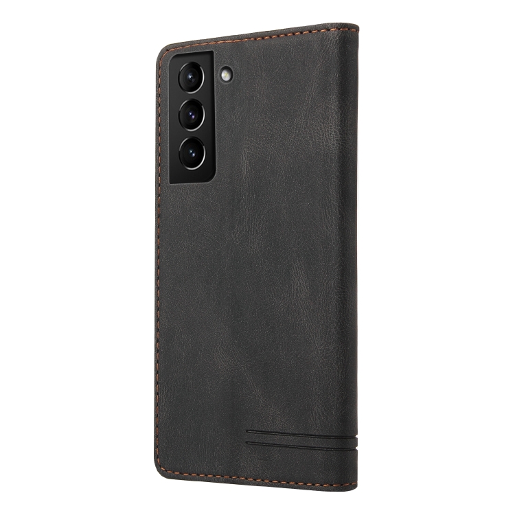 For Samsung Galaxy S22+ 5G Skin Feel Anti-theft Brush Horizontal Flip Leather Case with Holder(Black) For Samsung Galaxy S22+ 5G Skin Feel Anti-theft Brush Horizontal Flip Leather Case with Holder(Black)