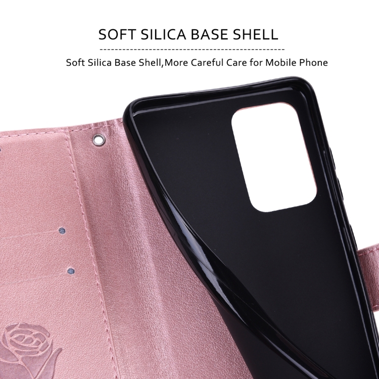 For Samsung Galaxy S23+ 5G Rose Embossed Flip PU Leather Phone Case(Rose Gold) For Samsung Galaxy S23+ 5G Rose Embossed Flip PU Leather Phone Case(Rose Gold)
