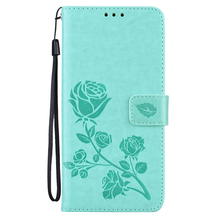 For Samsung Galaxy S24 Ultra Rose Embossed Flip PU Leather Phone Case(Green) For Samsung Galaxy S24 Ultra Rose Embossed Flip PU Leather Phone Case(Green)