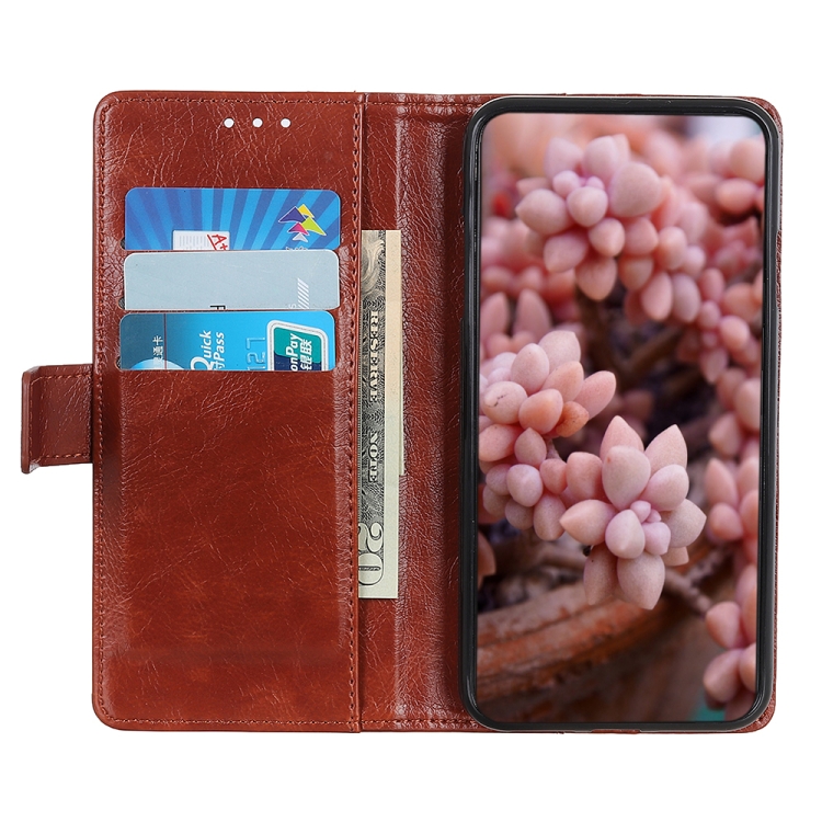 For Vivo Y50 Copper Buckle Nappa Texture Horizontal Flip Leather Case with Holder & Card Slots & Wallet(Brown) - 3