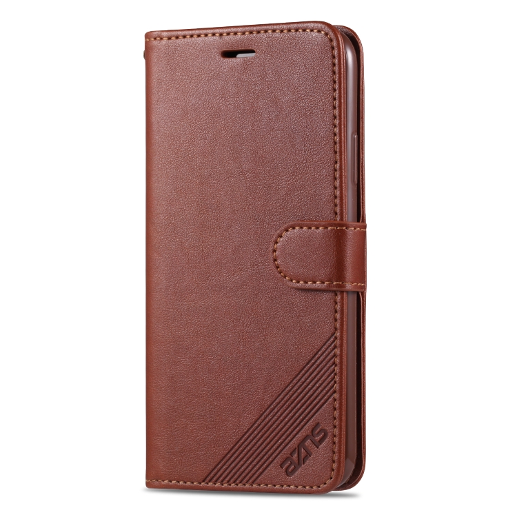 For iPhone 11 AZNS Sheepskin Texture Horizontal Flip Leather Case with Holder & Card Slots & Wallet(Brown) - 1