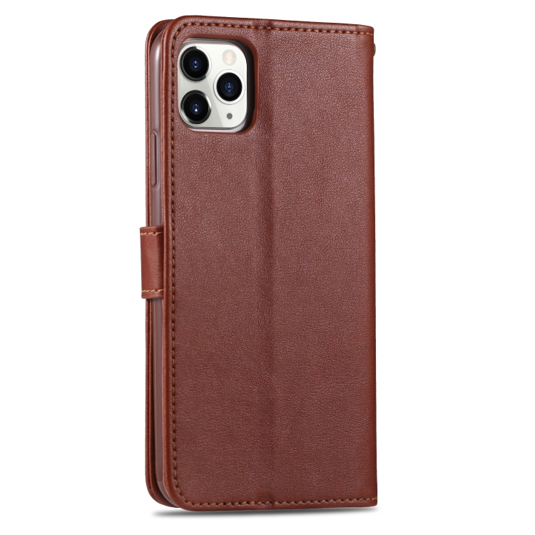 For iPhone 11 Pro AZNS Sheepskin Texture Horizontal Flip Leather Case with Holder & Card Slots & Wallet(Brown) - 2