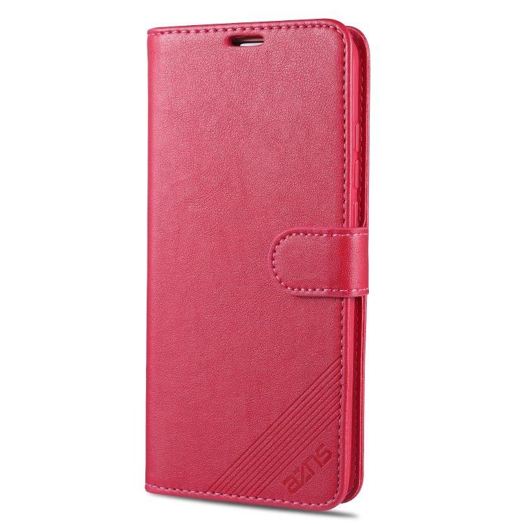 For Xiaomi Mi 10 / 10 Pro AZNS Sheepskin Texture Horizontal Flip Leather Case with Holder & Card Slots & Wallet(Red) - 1