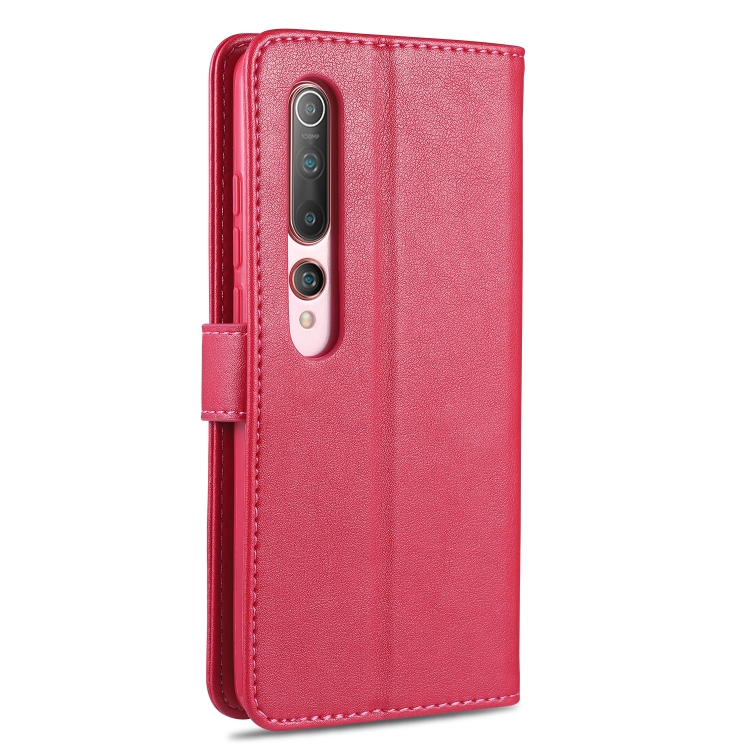 For Xiaomi Mi 10 / 10 Pro AZNS Sheepskin Texture Horizontal Flip Leather Case with Holder & Card Slots & Wallet(Red) - 2
