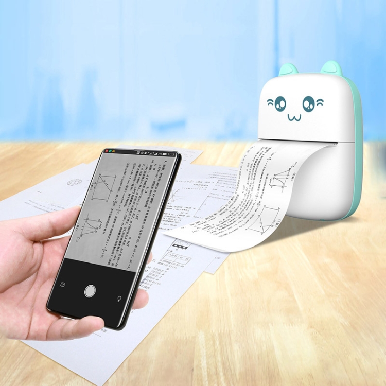 Mini imprimante de poche portable Bluetooth sans fil imprimante photo  imprimante imprimante thermique USB avec papier thermique autocollant  papier