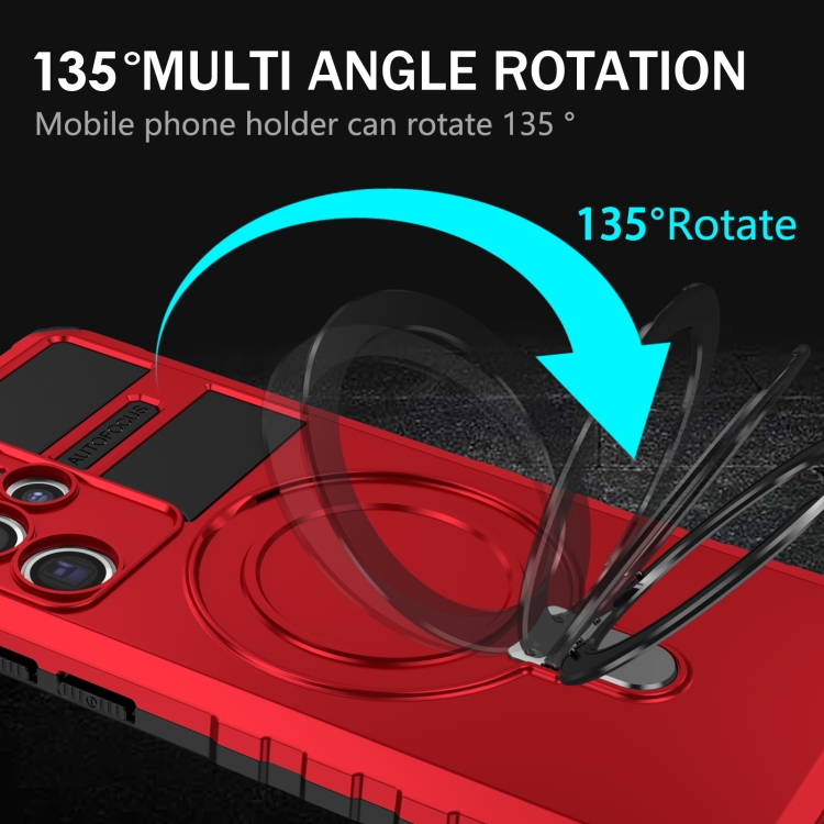 For Samsung Galaxy S22 Ultra 5G MagSafe Magnetic Holder Phone Case(Red) For Samsung Galaxy S22 Ultra 5G MagSafe Magnetic Holder Phone Case(Red)