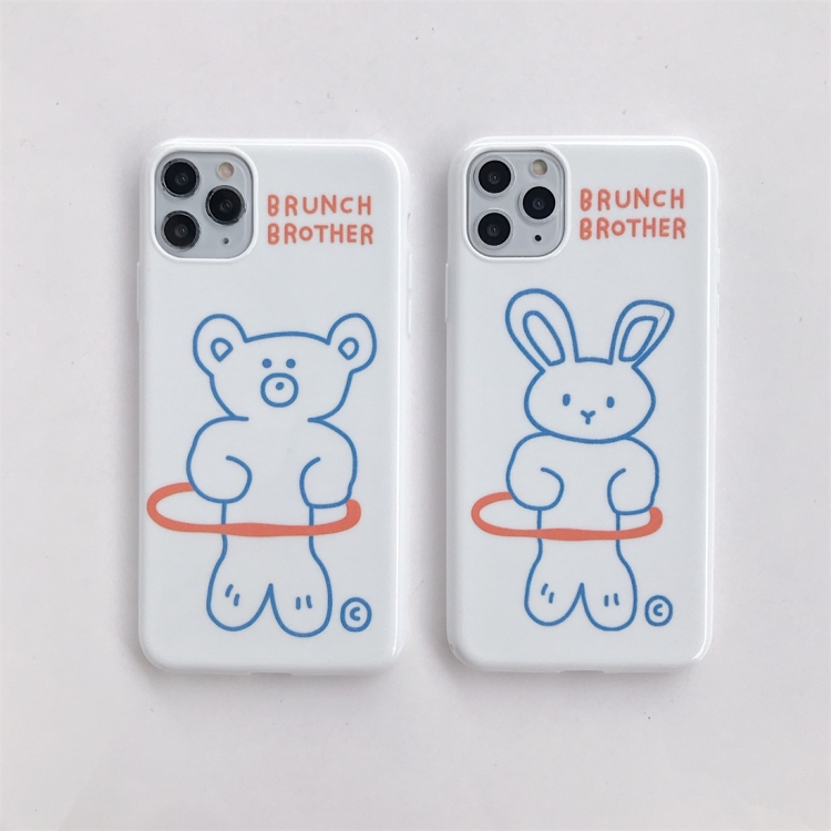 For iPhone 11 Pro Animal Pattern Shockproof TPU Protective Case(Hoop Rabbit) For iPhone 11 Pro Animal Pattern Shockproof TPU Protective Case(Hoop Rabbit)
