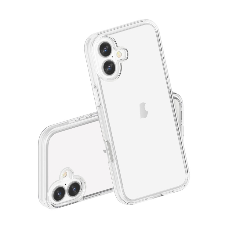 For iPhone 16 Plus Shockproof Terminator Transparent Phone Case(Transparent) For iPhone 16 Plus Shockproof Terminator Transparent Phone Case(Transparent)