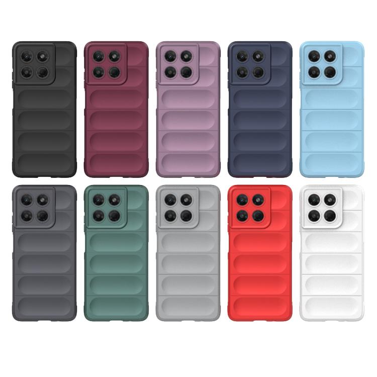 For Motorola Moto G37 5G Global / G47 5G Magic Shield TPU + Flannel Phone Case(Black)
