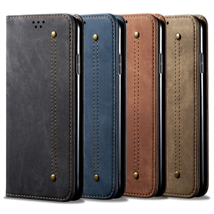 For Samsung Galaxy S23 FE 5G Denim Texture Casual Style Horizontal Flip Leather Case(Blue) For Samsung Galaxy S23 FE 5G Denim Texture Casual Style Horizontal Flip Leather Case(Blue)
