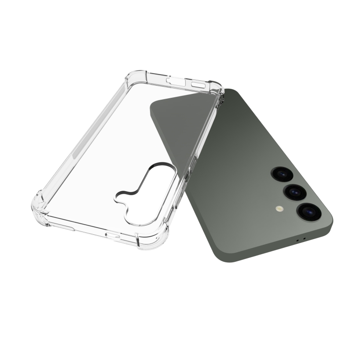 Para Samsung Galaxy S24 5G Funda para teléfono de TPU con engrosamiento antideslizante a prueba de golpes (transparente) - 2