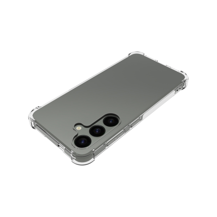 Para Samsung Galaxy S24 5G Funda para teléfono de TPU con engrosamiento antideslizante a prueba de golpes (transparente) - 3