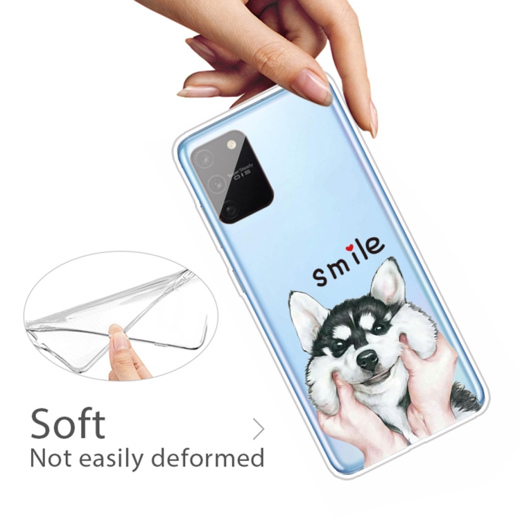 For Samsung Galaxy A91 / S10 Lite Coloured Drawing Pattern Highly Transparent TPU Protective Case(Pinch Dog) - 3