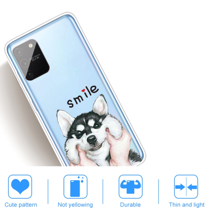For Samsung Galaxy A91 / S10 Lite Coloured Drawing Pattern Highly Transparent TPU Protective Case(Pinch Dog) - 4