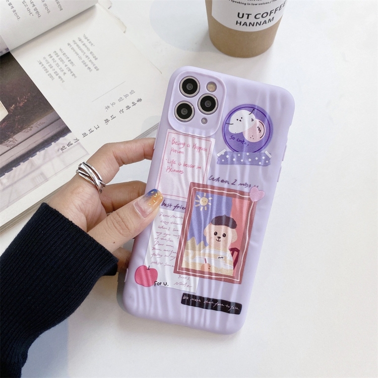 For iPhone 11 Cartoon Pattern Shockproof TPU Protective Case(Oil Painting Boy) For iPhone 11 Cartoon Pattern Shockproof TPU Protective Case(Oil Painting Boy)