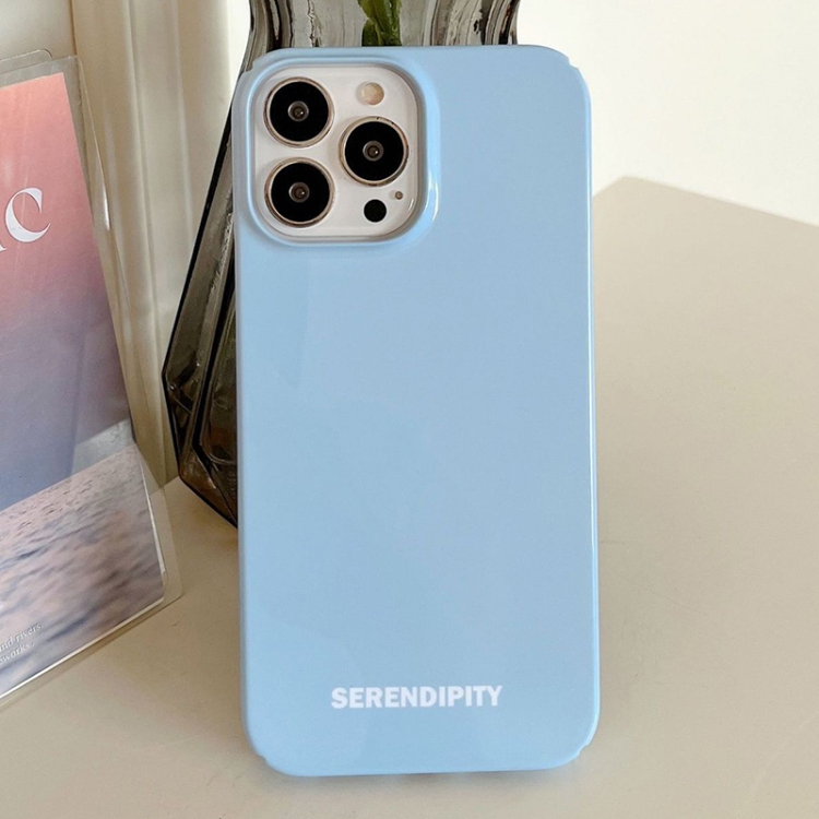 For iPhone 14 Plus Painted Pattern PC Phone Case(Blue) For iPhone 14 Plus Painted Pattern PC Phone Case(Blue)