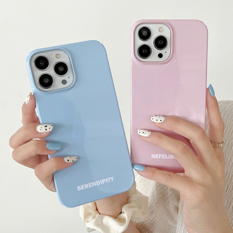 For iPhone 14 Plus Painted Pattern PC Phone Case(Blue) For iPhone 14 Plus Painted Pattern PC Phone Case(Blue)
