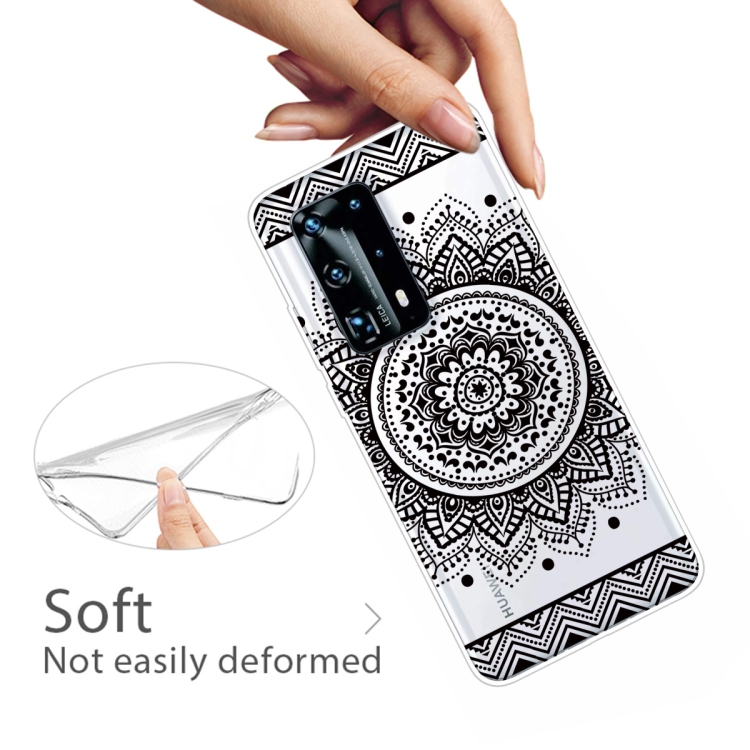 For Huawei P40 Pro+ Coloured Drawing Pattern Highly Transparent TPU Protective Case(Mandala) - 3