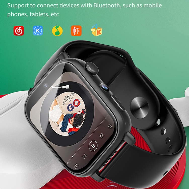 UNIWA X1S 1,9 pollici IP67 impermeabile 4G Android 8.1 Dual Camera Smart  Watch supporto misurazione della temperatura, specifica: 1G + 8G (nero)