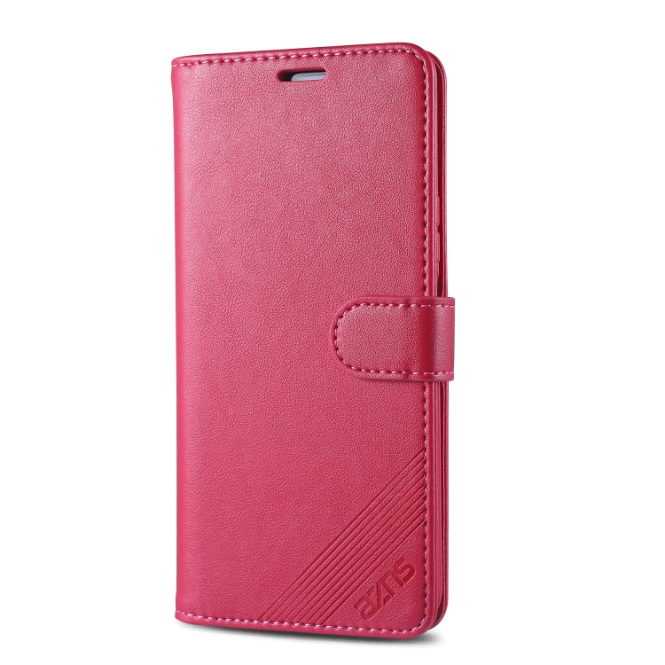 For Huawei Nova 7 SE AZNS Sheepskin Texture Horizontal Flip Leather Case with Holder & Card Slots & Wallet(Red) - 1