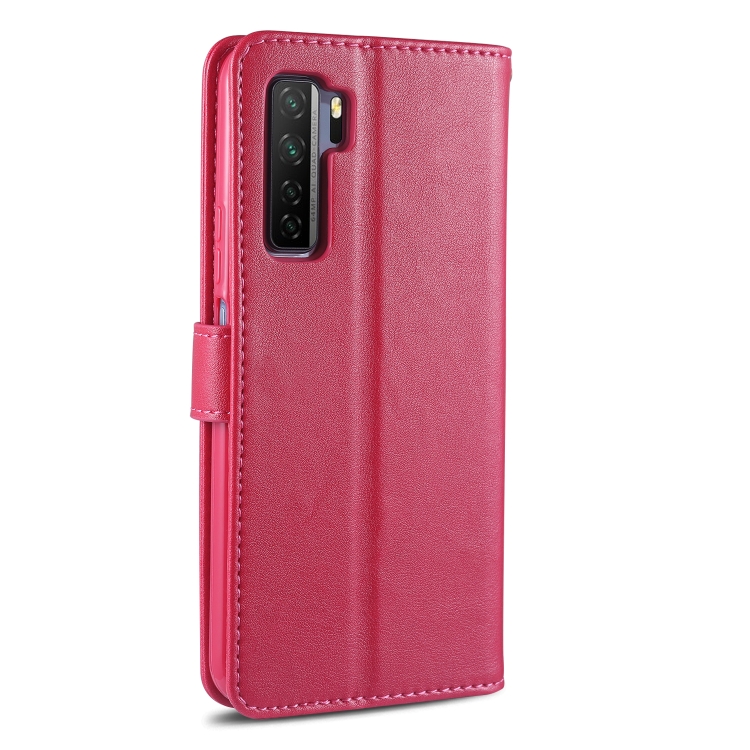 For Huawei Nova 7 SE AZNS Sheepskin Texture Horizontal Flip Leather Case with Holder & Card Slots & Wallet(Red) - 2