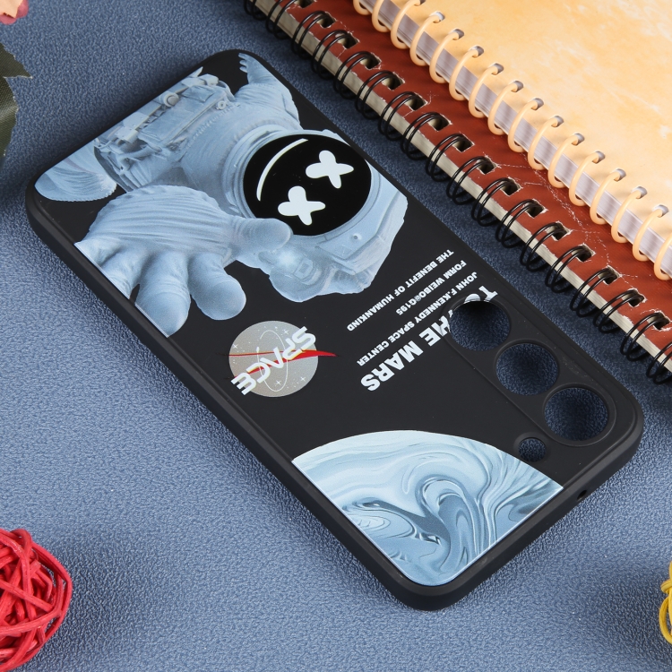 For Samsung Galaxy S20 FE 5G Martian Astronaut Pattern Shockproof Phone Case(Black) For Samsung Galaxy S20 FE 5G Martian Astronaut Pattern Shockproof Phone Case(Black)