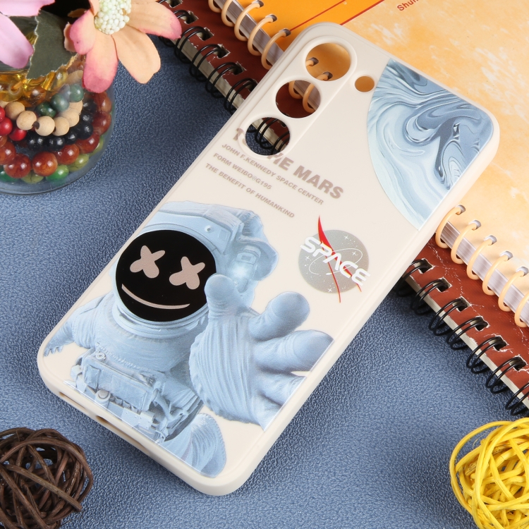 For Samsung Galaxy S21 Ultra 5G Martian Astronaut Pattern Shockproof Phone Case(White) For Samsung Galaxy S21 Ultra 5G Martian Astronaut Pattern Shockproof Phone Case(White)