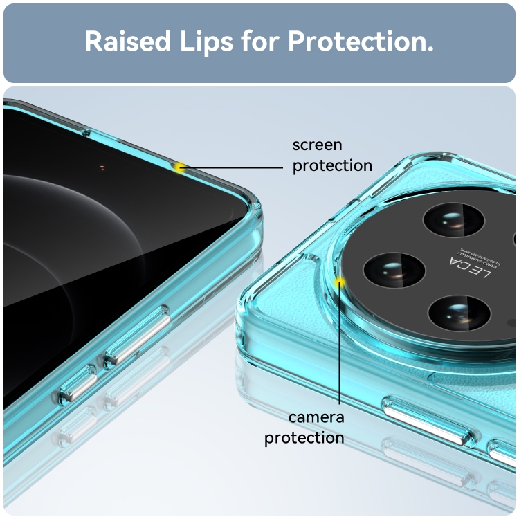 For Xiaomi 14 Ultra Candy Series TPU Phone Case(Transparent Blue)