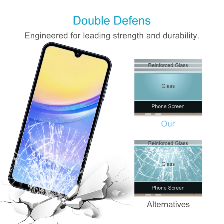 Pour Samsung Galaxy A35 10 pièces ENKAY 0.26mm 9H 2.5D Film de verre trempé  à haute teneur en aluminium-silicium