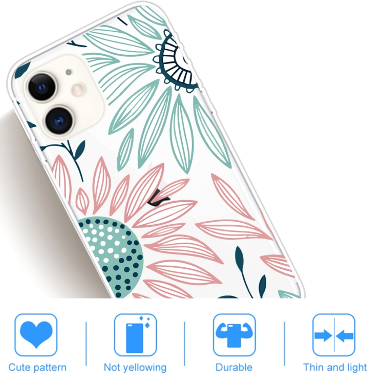 For iPhone 11 Coloured Drawing Pattern Highly Transparent TPU Protective Case(Flower) - 4