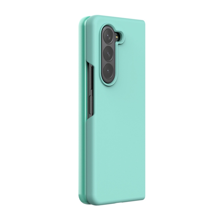 For Samsung Galaxy Z Fold5 Silicone Skin Feel Folding Phone Case(Glacier Blue) For Samsung Galaxy Z Fold5 Silicone Skin Feel Folding Phone Case(Glacier Blue)