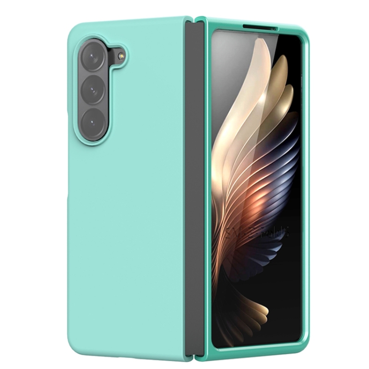 For Samsung Galaxy Z Fold5 Silicone Skin Feel Folding Phone Case(Glacier Blue) For Samsung Galaxy Z Fold5 Silicone Skin Feel Folding Phone Case(Glacier Blue)