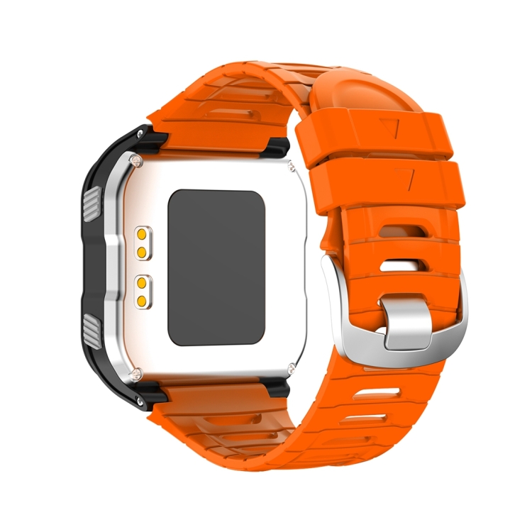 Pour Garmin Forerunner 920XT Bracelet de montre de remplacement en silicone  de couleur unie (Orange)