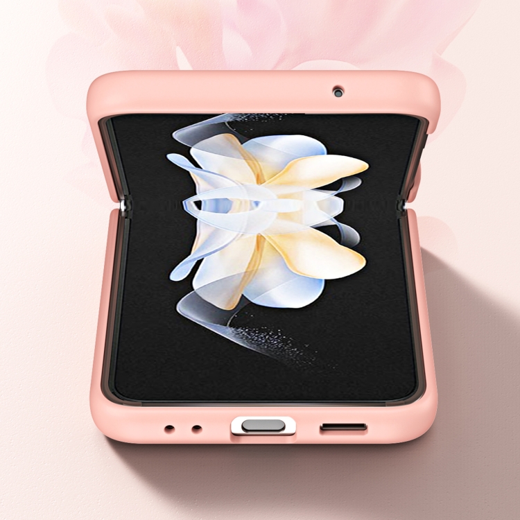 For Samsung Galaxy Flip4 PC Skin Feel Hinge Shockproof Protective Phone Case(Pink) For Samsung Galaxy Flip4 PC Skin Feel Hinge Shockproof Protective Phone Case(Pink)