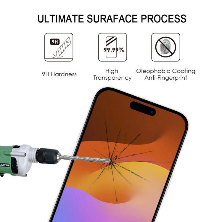 For iPhone 15 Pro Full Glue Screen Tempered Glass Film For iPhone 15 Pro Full Glue Screen Tempered Glass Film