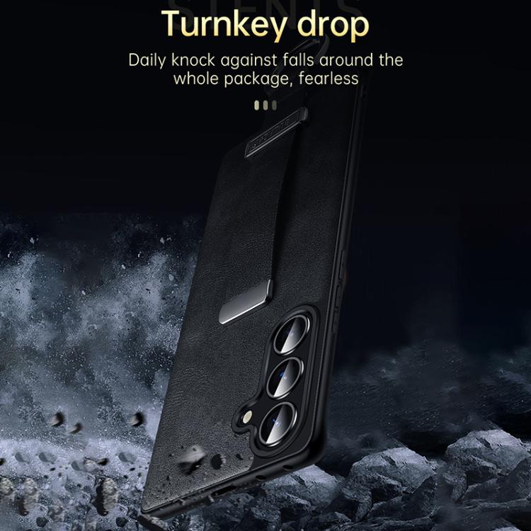 For Samsung Galaxy S23 Ultra 5G SULADA PC Hybrid Leather Texture Skin Feel Shockproof Phone Case(Green) For Samsung Galaxy S23 Ultra 5G SULADA PC Hybrid Leather Texture Skin Feel Shockproof Phone Case(Green)