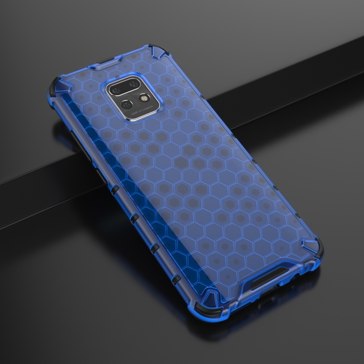 For Xiaomi Redmi 10X 5G Shockproof Honeycomb PC + TPU Protective Case(Blue) - 1