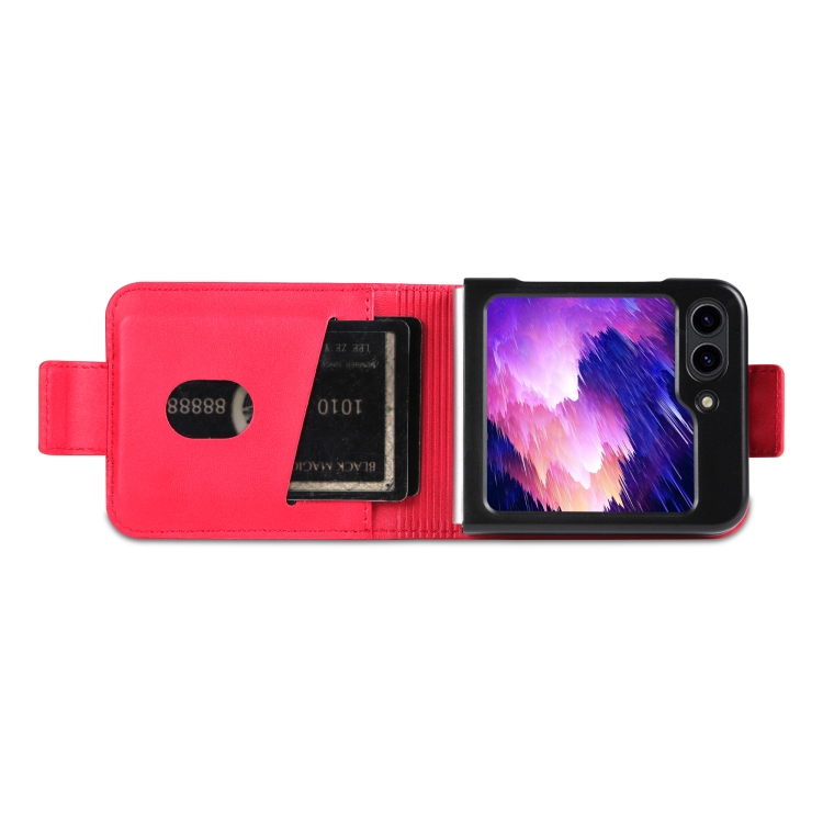 For Samsung Galaxy Z Flip6 5G AZNS Magnetic Calf Texture Flip Leather Phone Case(Red) For Samsung Galaxy Z Flip6 5G AZNS Magnetic Calf Texture Flip Leather Phone Case(Red)