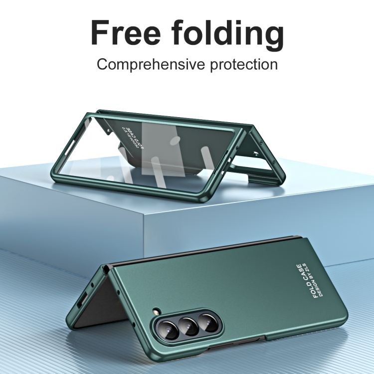 For Samsung Galaxy Z Fold5 5G Integrated AG Matte Folding Phone Case with Pen Slot(Green) For Samsung Galaxy Z Fold5 5G Integrated AG Matte Folding Phone Case with Pen Slot(Green)