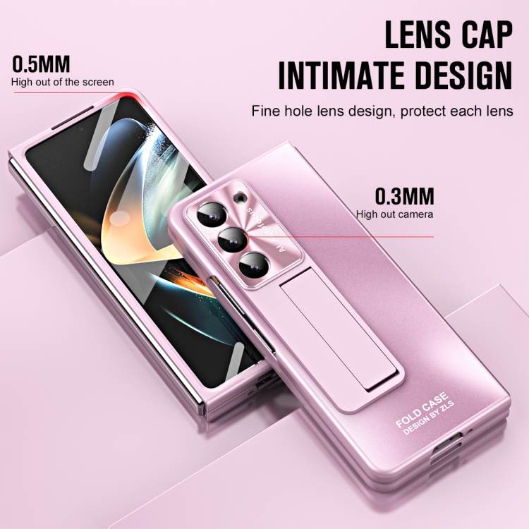 For Samsung Galaxy Z Fold5 5G Integrated AG Matte Folding Phone Case with Pen Slot(Pink) For Samsung Galaxy Z Fold5 5G Integrated AG Matte Folding Phone Case with Pen Slot(Pink)