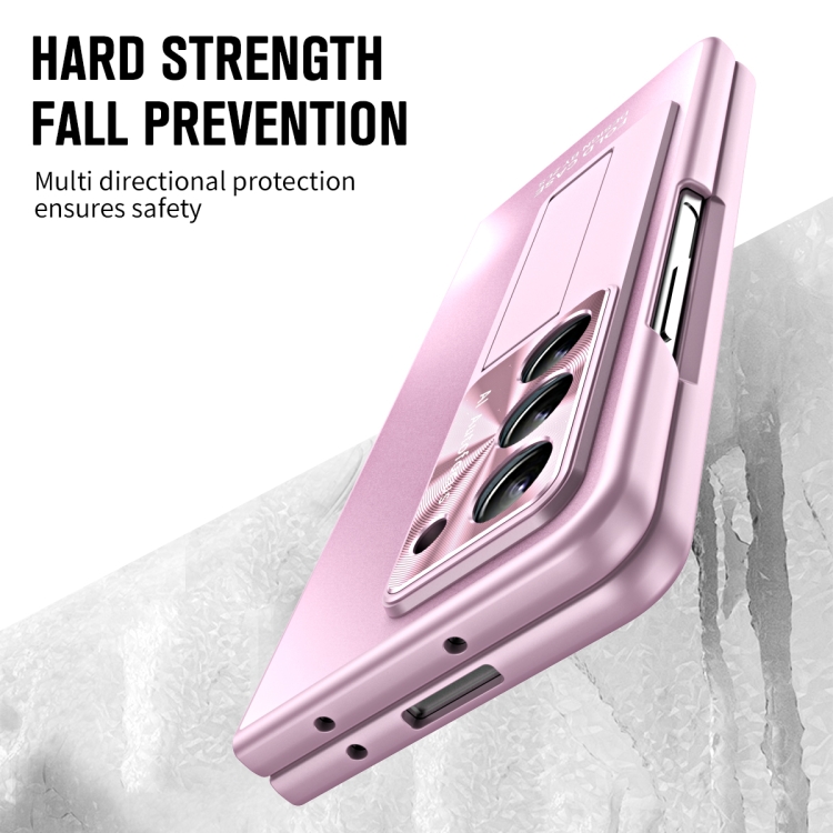For Samsung Galaxy Z Fold5 5G Integrated AG Matte Folding Phone Case with Pen Slot(Pink) For Samsung Galaxy Z Fold5 5G Integrated AG Matte Folding Phone Case with Pen Slot(Pink)