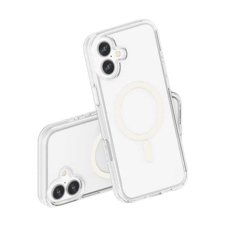 For iPhone 16 Terminator Style Transparent MagSafe Magnetic Phone Case(Transparent) For iPhone 16 Terminator Style Transparent MagSafe Magnetic Phone Case(Transparent)