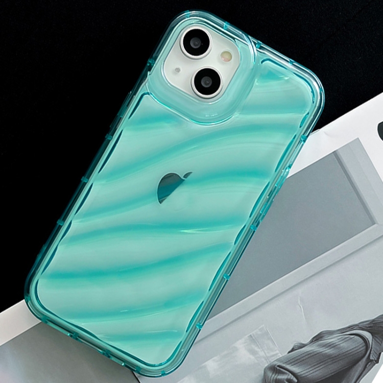 For iPhone 14 Plus Waves TPU Phone Case(Blue) For iPhone 14 Plus Waves TPU Phone Case(Blue)