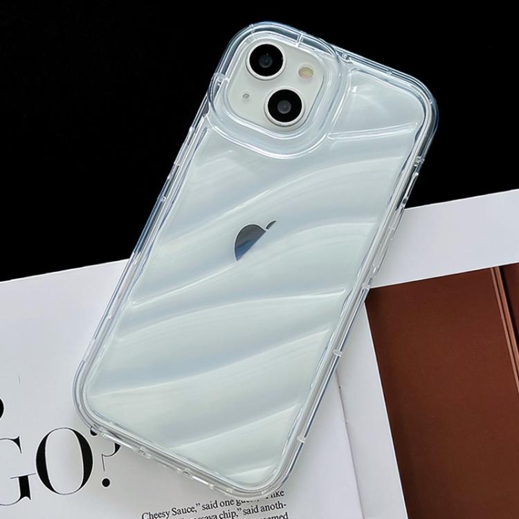For iPhone 14 Pro Waves TPU Phone Case(Transparent) For iPhone 14 Pro Waves TPU Phone Case(Transparent)