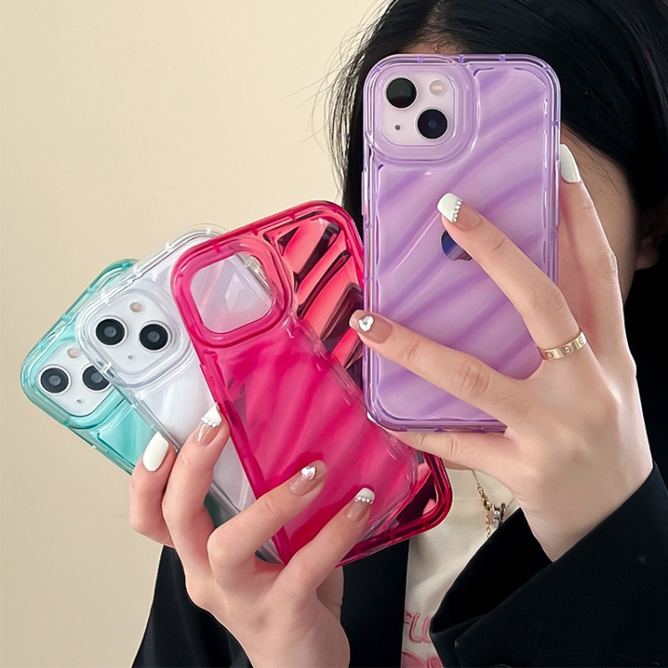 For iPhone 14 Plus Waves TPU Phone Case(Blue) For iPhone 14 Plus Waves TPU Phone Case(Blue)
